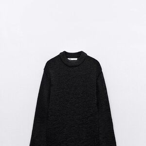 Zara Black Knit Pullover